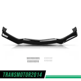Tra133415 Transmotor2014 Front Bumper Lip Splitter Gloss Black Fit For 20-24 Chevy Corvette C8 5vm Style