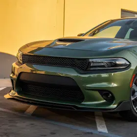 Tra13812 Transmotor2014 Front Bumper Lip Chin Spoiler Splitter Fit For 15-20 Dodge Charger Srt Sedan 4dr
