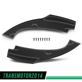 Tra147396 Transmotor2014 Fit For 2016-2021 Honda Civic Sedan 2pcs Rear Bumper Side Skirt Lip Splitter New