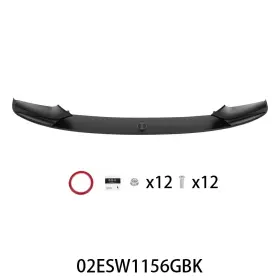 Tra231462 Transmotor2014 Fit For 2011-16 Bmw F10 5 Series M Sport Front Lip Spoiler Splitter Gloss Black