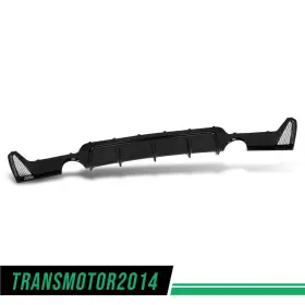 Transmotor2014 Tra587518 Rear Diffuser Lip Fit For 2014-20 Bmw F32 F33 F36 428i 435i M Sport Glossy Black