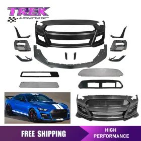 Trekot001862a Trek Automotive B Front Bumper Cover Conversion Full Kit Fits 2018-2023 Ford Mustang Gt500-style