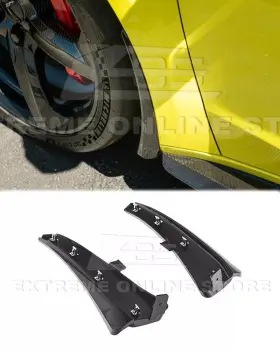 T-mf-677-v2-abs Tune4race Front Splash Mud Flap For 22-up Corvette C8 Extended Style Carbon Flash Metallic