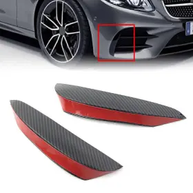 Twoagain 550753574391 Front Bumper Canards Vent Flaps For Mercedes Benz E W213 Sport Carbon Fiber