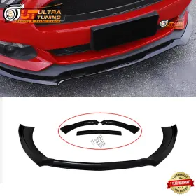 Ultratuning 635407788031 Glossy Black For Ford Mustang 2015-2017 Front Bumper Lip Spoiler Splitter