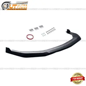 Ut-24mustang-fl3-gb Ultratuning For 2024-2025 Mustang Dark Hors Gloss Black Corner Wrap Style Front Bumper Lip
