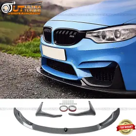 Ut-f80-fl-1-cf Ultratuning For 2015-2020 Bmw F80 F82 F83 M3 M4 Carbon Fiber Look Front Bumper Lip Splitter