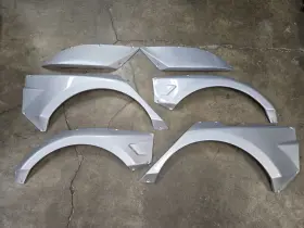 Unr11-16 Unr Performance 2011-16 Hyundai Elantra Wide Body Flare Kit Radiant Silver