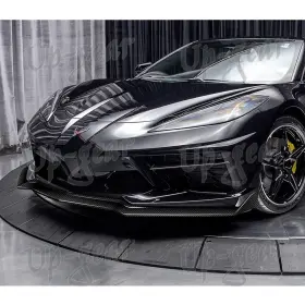 2-pu-308-r-rcf Up Gear Performance 2020 2026 Corvette C8 5vm Style Carbon Fiber Front Bumper Lip Spoiler Splitter