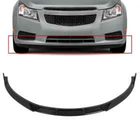 Vp11959201s Vap-autoparts Front Bumper Lip Spoiler Fits 2011-2014 Chevrolet Cruze Glossy Black