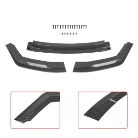 Vp12785401s Vap-autoparts Only Front Bumper Lip Spoiler For 2016-2020 Bmw F87 M2 Glossy Carbon Look