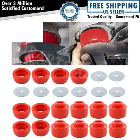 Bus013-rd-b Vehito Body Mount Bushing Cab Kit For 1999-14 Chevy Sierra Gmc 1500 2500 2wd 4wd 7-141