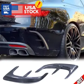 C217 Veloxprime 883235151781 Carbon Fiber Black Rear Bumper Wind Blade For Mb W217 S63 Amg Coupe 17-21