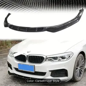 Veloxprime 883235229176 Front Splitter Lip For Bmw G30 G31 M Sport Performance Style Carbon Fiber Look