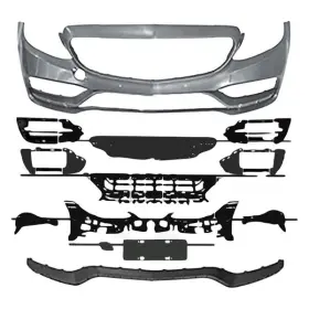 Vz106165 Vicrez For Mercedes-benz C300 15-21 C63 Style Front Bumper Unpainted