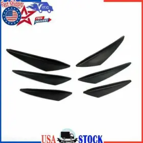 C207-a007-carbon Vipjq 6pcs Universal Carbon Fiber Car Front Bumper Fins Spoiler Canards Refit Kit Yu