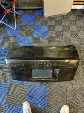 02aua44doe-020c Vis Racing For Audi A4 Quattro 2002-2005 Carbon Fiber Trunk Lid