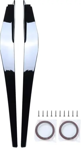Zs210 Vks Side Skirts For 20-24 Chevy Corvette C8 Stingray And Z51 Skirt Extension Lip Black