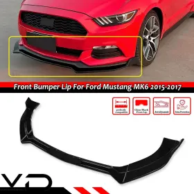 Vd-15mst-9141 Vland Front Bumper Lip Chin Splitter Performance Spoiler For 2015-17 Mustang Gt