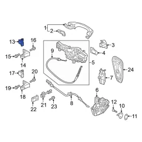 11a831408a Volkswagen Oe For Atlas Cross Sport 23-24 Door Hinge Rear Right Upper