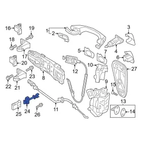 3cn837249 Volkswagen Oe For Atlas Cross Sport 2020-2024 Front Door Check