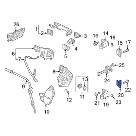 8x4833406a Volkswagen Oe For Jetta 2019-2025 Rear Right Lower Door Hinge