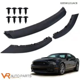 Zp-02esw1211acb Vr Auto Parts Front Bumper Lip Chin Splitter Spoiler Wing Carbon Fiber Fit For 13-14 Mustang