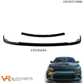Zp-02esw3714bbk Vr Auto Parts Front Bumper Lip Spoiler Body Kit Fit For 15-20 Dodge Charger Srt Sedan 4 Door