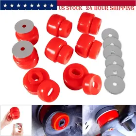 Vsqp105red Vsshop 7-141 Body And Cab Mount Bushing Kit For 1999-2014 Chevy Silverado Sierra 2/4wd
