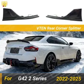 Wb29-cor-vten Vten For 2022-25 Bmw G42 2 Series 230i M240i Rear Side Splitters Corners Aprons Pair