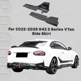 Wb29-sbk-vten Vten Fits 22-25 Bmw G42 2 Series 230i M240i Side Skirt Splitter Set Under Skit