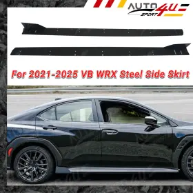 Wt15-sbk-steel Vten Fits 2021-2025 Subaru Wrx Vb Adjustable Aluminum Side Body Skirt Splitter Lip