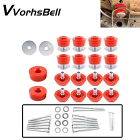 Bus003-rd-3d Vvorhsbell Body Cab Mount Bushing Kitt Fits Ford F250 F350 Super Duty 2/4wd 2008-2016 Red