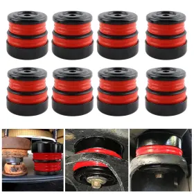 Bus015-bk-rd Vvorhsbell Silicone Body Mount Kit Compatible With 2008-2016 Ford F-250 F-350 Durable Ca