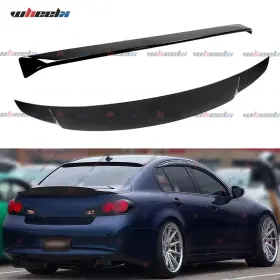 Wheelx 2007-2015 G35/g25/g37/q40 For 2007-15 Infiniti G37 G35 Sedan Gloss Black Rear Window Roof Trunk Spoiler