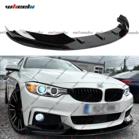 Wheelx 4 F32 F33 F36 2014-2020 For Bmw Series M Sport 14-20 Gloss Black Front Bumper Lip Splitter