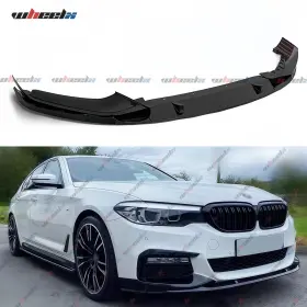Wheelx 5 G30 G31 2017- For 2017-2020 Bmw Series M Sport Front Bumper Lip Spoiler Gloss Black