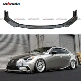 Wheelx Is350 Is500 Fits 14-2016 Lexus Is250 F-sport Gt Style Carbon Front Bumper Lip Splitter