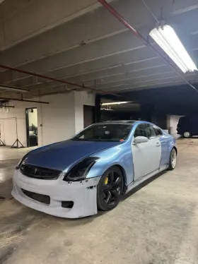 Kurumag35 Wingswest G35 Coupe Kuruma Z Style Urethane Front Bumper Bodykit