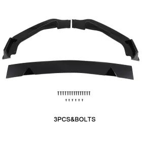 Xe16109501y X-engineclub Glossy Black Front Bumper Lip Spoiler Splitters For Infiniti Q50 Base 2014-2017
