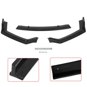 Xe16109601y X-engineclub For 2018-2020 Infiniti Q50 Sport Bright Black Front Bumper Lip Body Kit Spoiler
