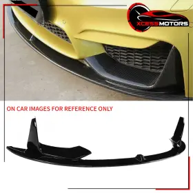 Xcs-blf-bf8215mp5p-gbk Xcessmotors Fits 15-20 Bmw F80 M3 M4 Mp Style Front Bumper Lip Chin Spoiler Abs Gloss Black