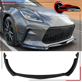 Xcs-blf-ty8622st3p-gbk Xcessmotors Fits 22-26 Toyota Gr86 2dr St Style Front Bumper Lip Chin Spoiler Pp Gloss Black