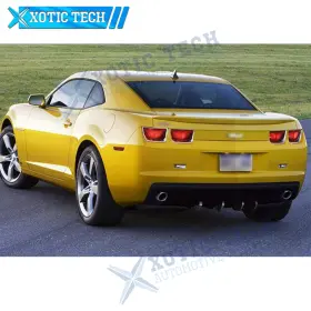 Kt163cf Xotic Tech For Honda Toyota Ford Carbon Fiber Look Rear Bumper Lower Lip Splitter Fin Kit