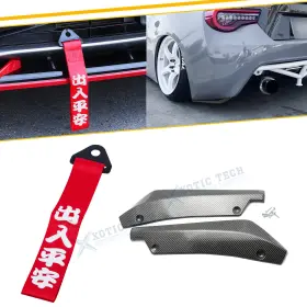 Th205r Xotic Tech #th205r Kt015 Splitter Winglet Canard Diffuser Chinese Slogan Tow Strap For Scion Tc Xb Fr-s