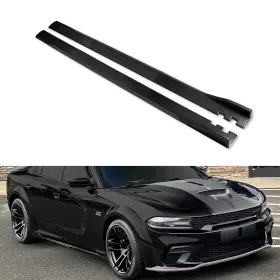 Ua020bk Xotic Tech 2m Carbon Fiber Black Side Skirts Rocker Splitters Winglet Wing Extensions Lip