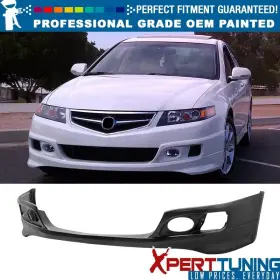 Xpt-blf-atsx06oe-pu Xpert-tuning 198073290425 Fits 06-08 Acura Tsx Oe Style Front Lip Lower Spoiler Guard Pu Painted Color