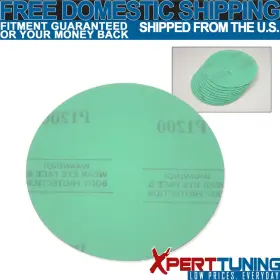 Xpert-tuning Xpt-9-pop-0013 X10 Pcs Wet Dry Green Collision Repair Sanding Paper Sand Disc 1200 Grit 5 Inch