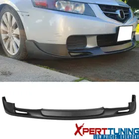 Xpt-blf-atsx042-pu Xpert-tuning Fits 04-05 Acura Tsx Front Bumper Lip Spoiler Mugen Style Unpainted Black Pu