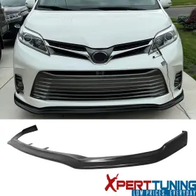 Xpt-blf-tsn18ck-pu Xpert-tuning Fits 18-20 Toyota Sienna Xl30 Ck Style Front Bumper Lip Pu Spoiler Unpainted